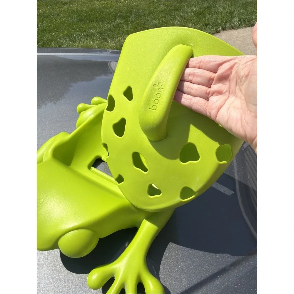 Boon Frog Pod Bath Tub Toy Scoop & Storage Holder Caddy Storage Pool Water Green